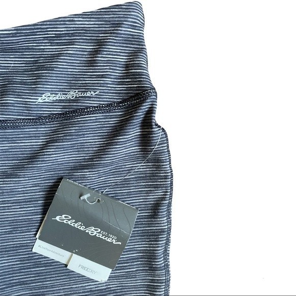 Eddie Bauer Movement Capri Gray Space Dye Leggings Astir Free Dry - Picture 8 of 11